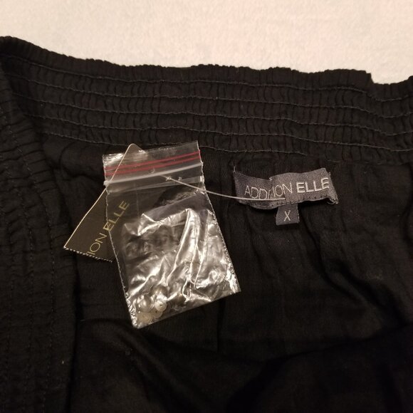 NWT 100% Cotton Black Maxi Skirt Studded Ruffle Tiered Long Addition Elle XLarge - Picture 11 of 15